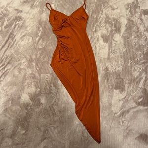 High low fitted dress